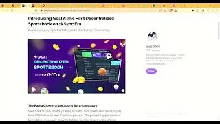 Goal3 Airdrop #zksync #goal3