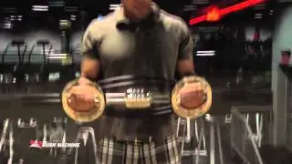 Burn Machine Universal Barbell with 360 Degree Rotating Grip for Arm Curls