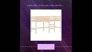 vidaXL Kids' Loft Bed with Ladder 90x200 cm Solid Wood Pine