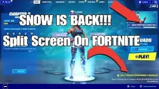 *NEW* CHRISTMAS UPDATE ON FORTNITE (Split SCREEN SNOW MAP CHANGES)