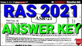 RAS 2021 ANSWER KEY