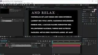 CH2/Navigating the Character Panel || Text Animation In After Effects for Beginners!