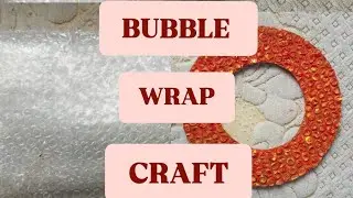 Creative Idea from Bubble Wrap #bubblewrapcraft  #bubblewrapwallhanging #Bubblewrapcraftideas #art