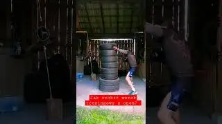 Jak zrobić worek treningowy z opon. #diy #boxing