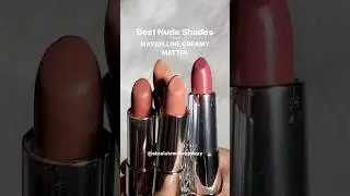 Best Nude Shades from Maybelline Creamy Mattes #ytshorts #shorts #lipstickswatches