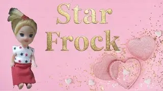 Star frock design | new dolldress | valentine day dress | Red dress | new style dress |doll dress