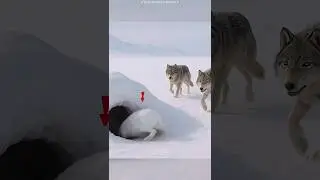 How Wolves Hunt a Rabbit Using Team Strategy! #shorts