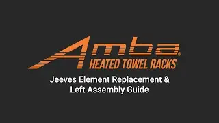 Jeeves Heated Towel Rack Element Replacement + Left Assembly Guide