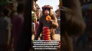 Bazaar Mein Monkey Ka Sweet Secret 😱🍩 | Funny Suspense Short #googleveo3 #vidyavox