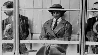 Shocked Princess Diana horrified of heights as she rides the Clydesdale Bank Sky Tower (1988)