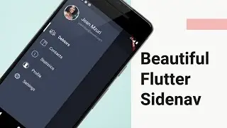 How to create Beautiful Flutter Sidenav UI with Scoped Model