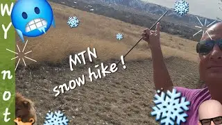 Casper Mountain Unexpected Snow Hike !! SKETCHY WALK..