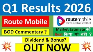 ROUTE MOBILE Q1 results 2026 | ROUTE MOBILE results today | ROUTE MOBILE Share News | ROUTE MOBILE