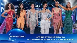 Africa | Evening Gown & Nation Pride Moments at the Jury Session | Miss Cosmo 2024