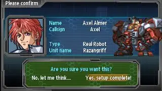 Super Robot Wars A Portable (PSP) - Axel 1 (Razangriff): Foreigner