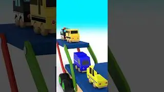 Learn Street Vehicles Names | Multi Level Vehicles Transporting | Kids Educational videos 2023
