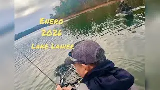 1era pesca del 2026 en lake Lanier pesca en kayak.
