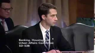 February 6, 2018: Sen. Cotton's Q&A during a Banking Committee hearing