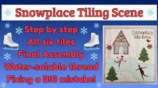Make the Snowplace Tiling Scene from the Feeling Festive Bella Box! Step by Step, stitch & assemble.