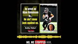 Bobby: As good as he is, Bijan didn't do jack against us.  #nfl #saints #football #neworleanssaints