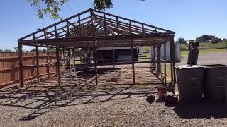 Time Lapse of Tearing Down a Pole Barn