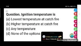 Ignition temperature is :--