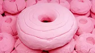 Donut 🍩 Pink soft Gym Chalk reformed mass crush | sleep AID | Crunchy | ODDLY Satisfying |ASMR