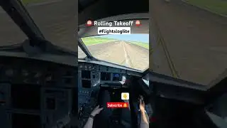 ⛔ Rolling Takeoff ⛔ Part 1 #aviation #airbus #landing #pilot