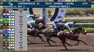 6a. Carrera H&aacute;ndicap, &Iacute;ndice: 1, 6ta. Serie, 1.200 Mts.