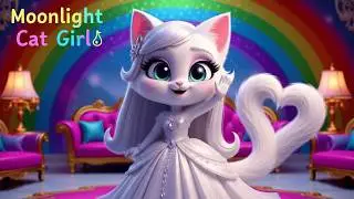 💎 Moonlight Cat Princess ✨ | 3D Tiny Fun #catshorts #3danimation #cutecat #catvideos #kittenshorts