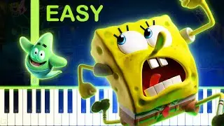 SpongeBob SquarePants: Titans of the Tide Theme Song - EASY Piano Tutorial
