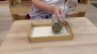 Montessori Practical Life: Pouring Grain Activity | AMI Method Lesson for Preschoolers