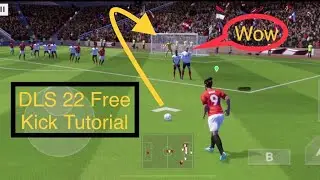 DLS 22 Free Kick Tutorial | Dream League Soccer 2022 Free Kick | Free Kick Goals | Tips & Tricks