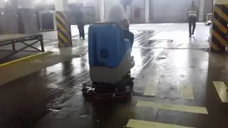 Мойка пола поломоечной машиной  ПРОФИ ECOSMART 65