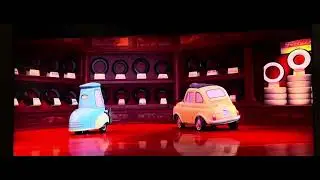 Cars (2006): Mater & Dinoco Helicopter flying scene
