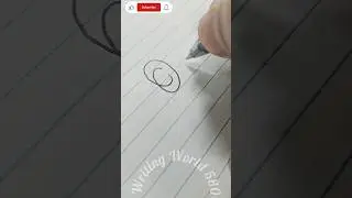 How to write in cursive O capital & small letter | cursive handwriting practice #shortsfeed #feed