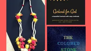 Garland for god|easy to make|last minute ideas|the colored stone...