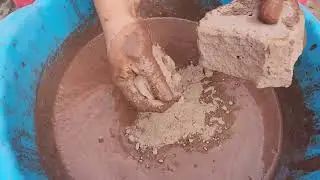 Red sand| Soft crispy water crumbling | KHSH ASMR