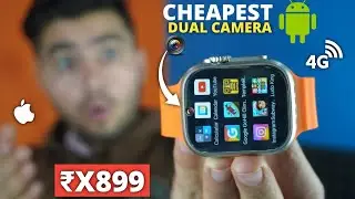 Cheapest ⚡ Dual Camera 📸 4G Android Watch ⌚ || Video Call 😲 Play Store 😳 Sim Card Support 🔥 | #watch
