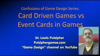 Confusions of game design: card driven games (CDG) and event cards