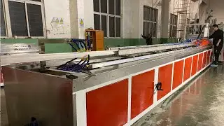 2020 china wpc door frame machine | PVC door frame extruder machine for India from Dingkun machine