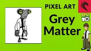Ben 10 Grey matter Pixel Art
