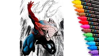 Spiderman Coloring Pages | Classic Spider-Man | Avengers Spider-Man Coloring Book [NCS]
