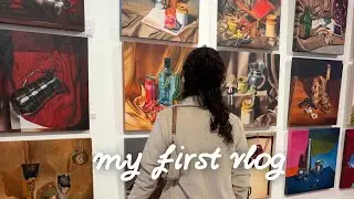 * My First Vlog * | Visiting an Art Exhibition