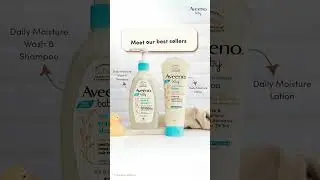 Baby Skin Care Routine with Aveeno Baby Daily Moisture Lotion & Wash!