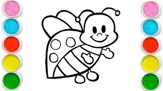 Lady Bird Drawing, Painting & Coloring For Kids and Toddlers_ Child Art