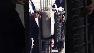 Geotub for round columns: dismantling