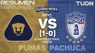 Resumen y goles | Pumas (1)vs(0) Pachuca | Cuartos Vuelta - Guard1anes 2020 Liga BBVA MX | TUDN