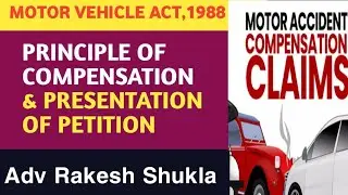 MV ACT 1988 || PRINCIPLE OF COMPENSATION || PRESENTATION OF PLAINT IN MOTOR ACCIDENT #advocate #law 