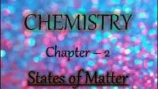 Characteristics of matter